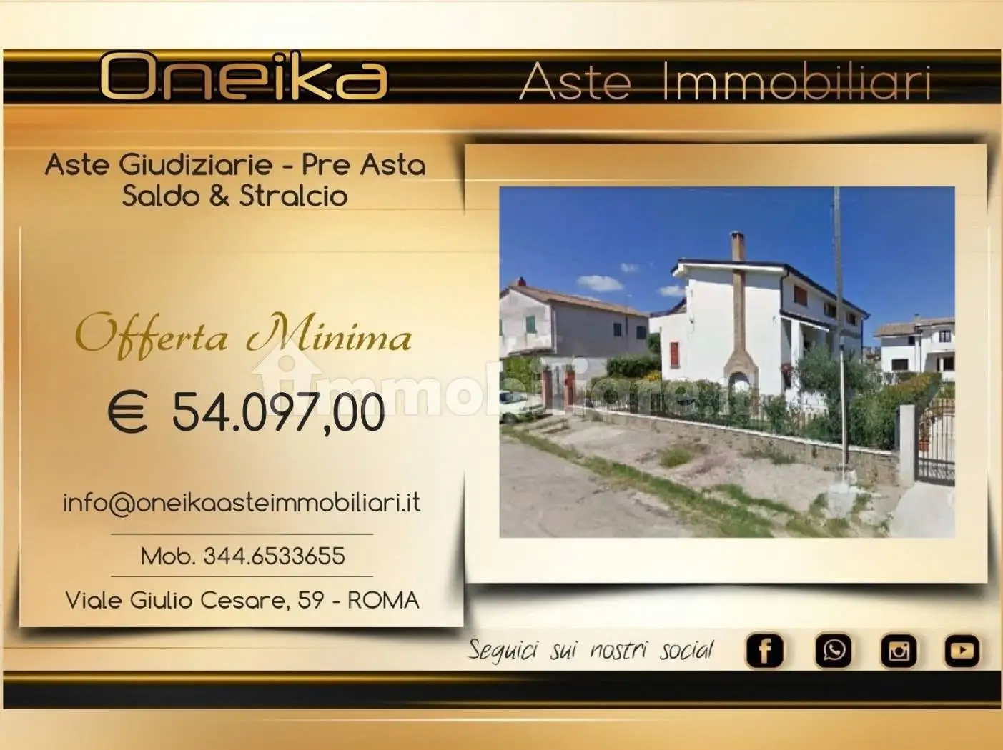 Villa in asta a Carinola