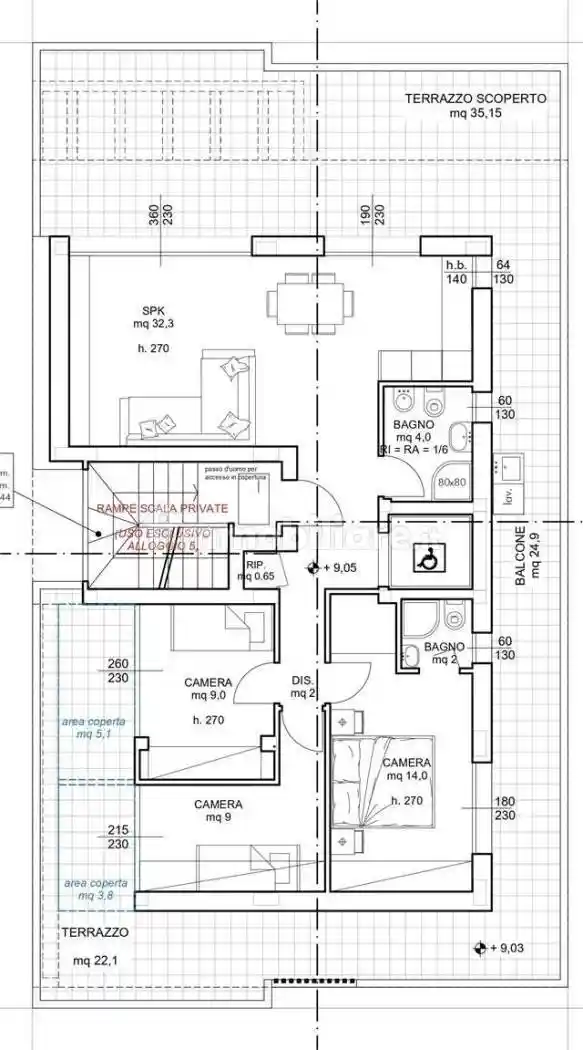 Attico nuovo, 170 m², Torrazzi, Modena - foto 2