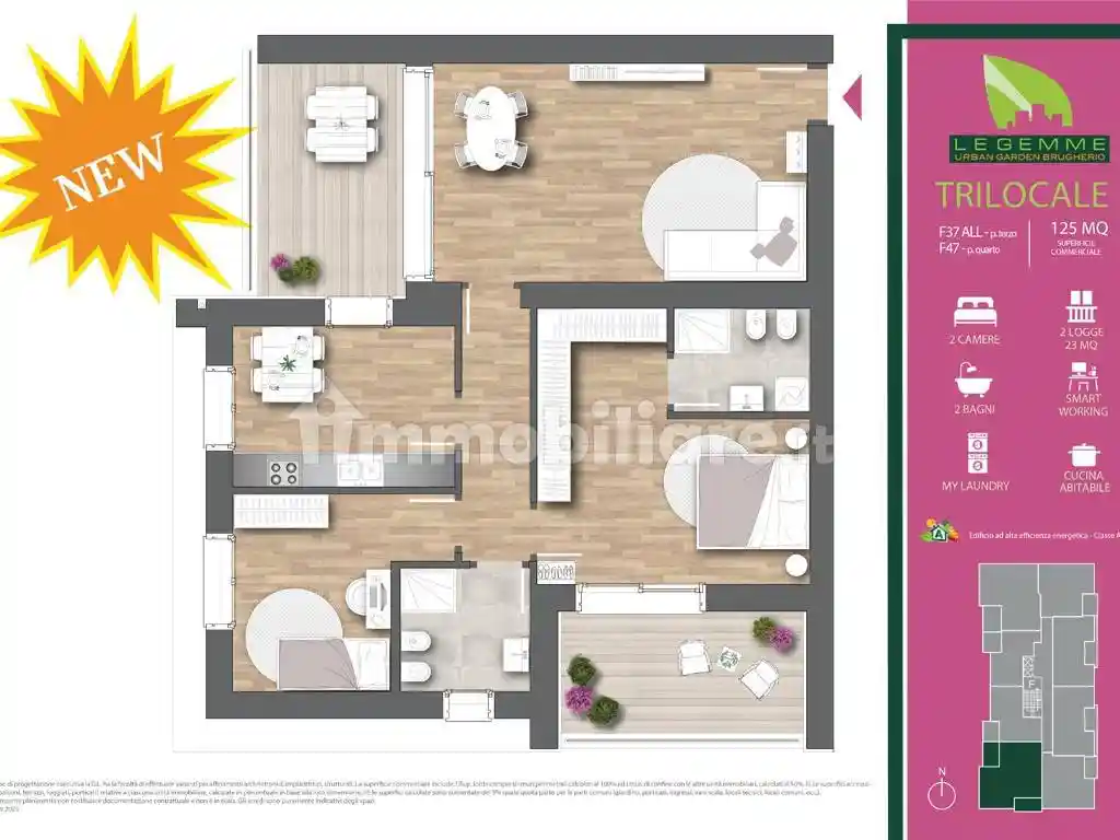 Appartamento in vendita a Brugherio