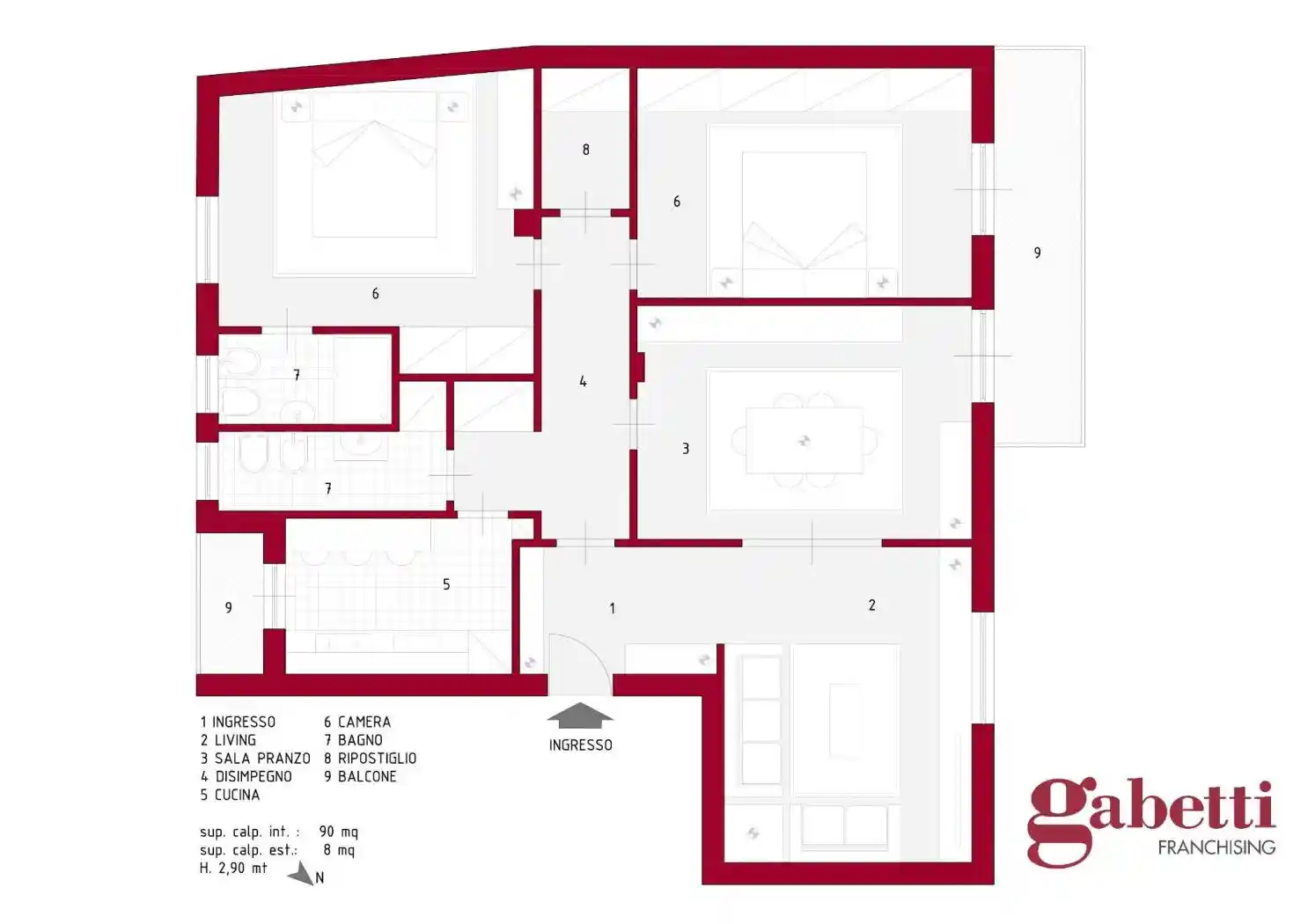 Quadrilocale via Gabriele Jannelli 23, Pigna - Omodeo, Napoli - foto 2