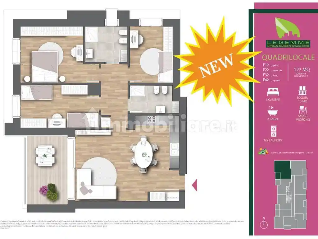 Appartamento in vendita a Brugherio