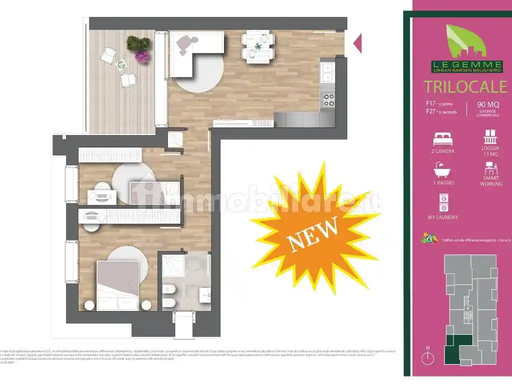 Appartamento in vendita a Brugherio