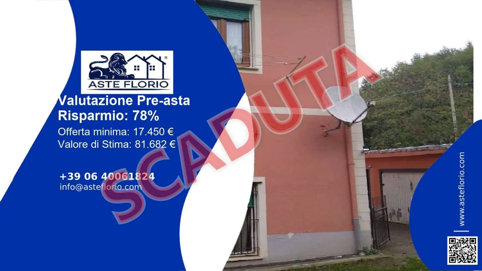 Appartamento in asta a Valbrevenna