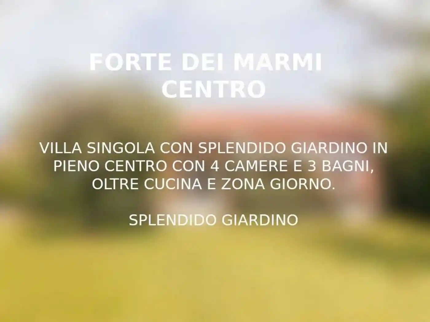 Villa in vendita a Forte dei Marmi