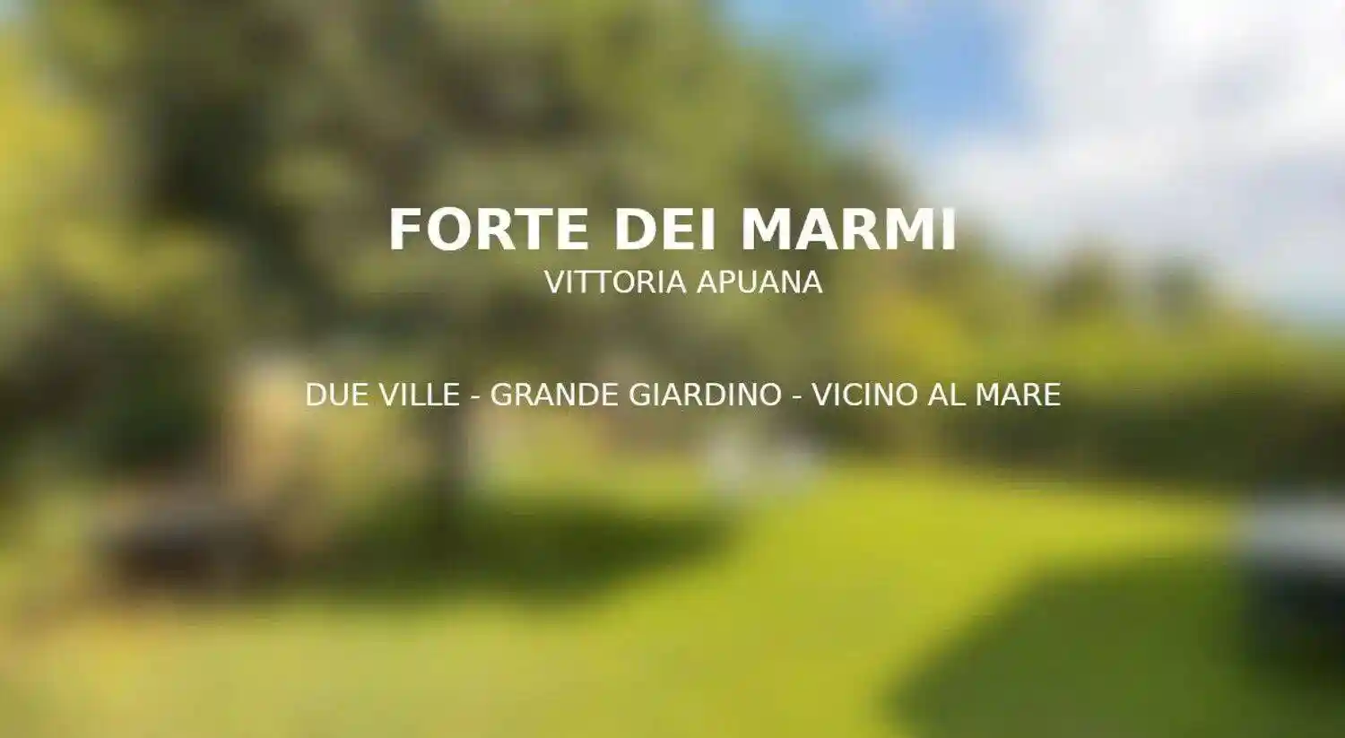 Villa in vendita a Forte dei Marmi