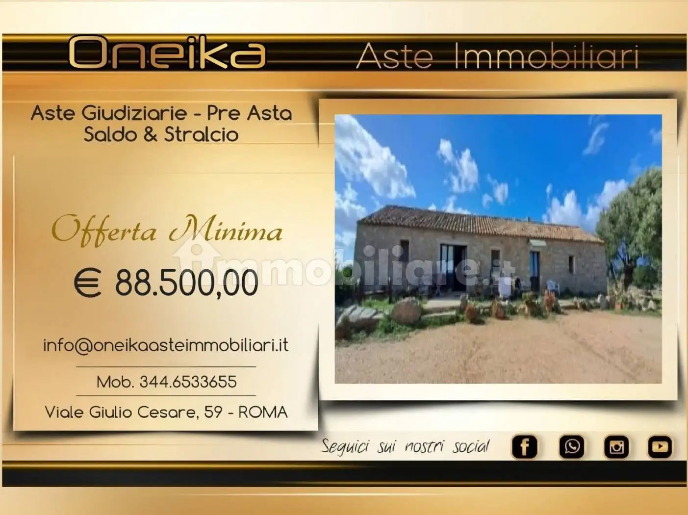 Rustico - Casale in asta a Luogosanto