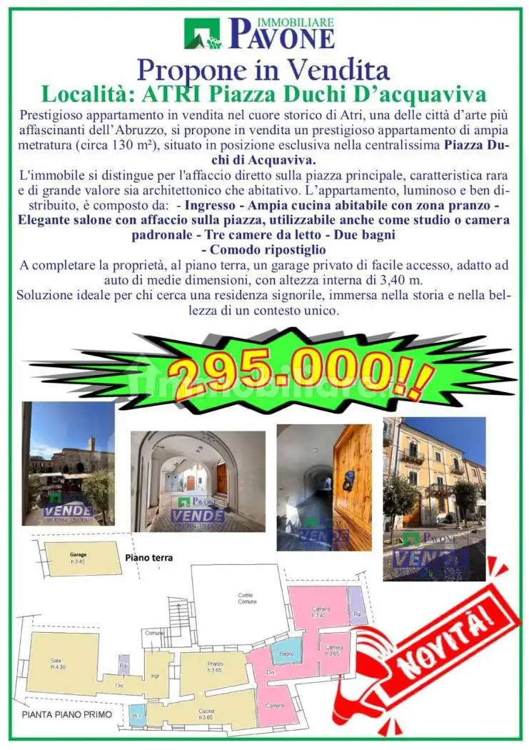 Appartamento ottimo stato, primo piano, Centro, Atri - foto 2