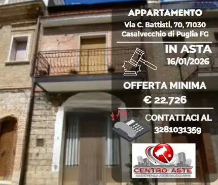 Appartamento in asta a Casalvecchio di Puglia
