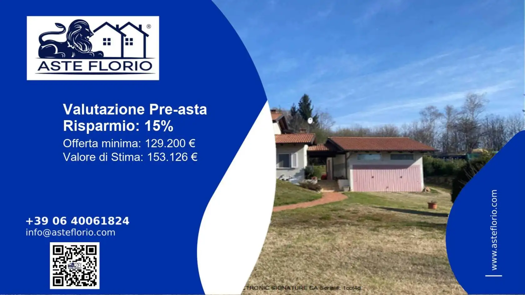 Villa in asta a Sala Biellese