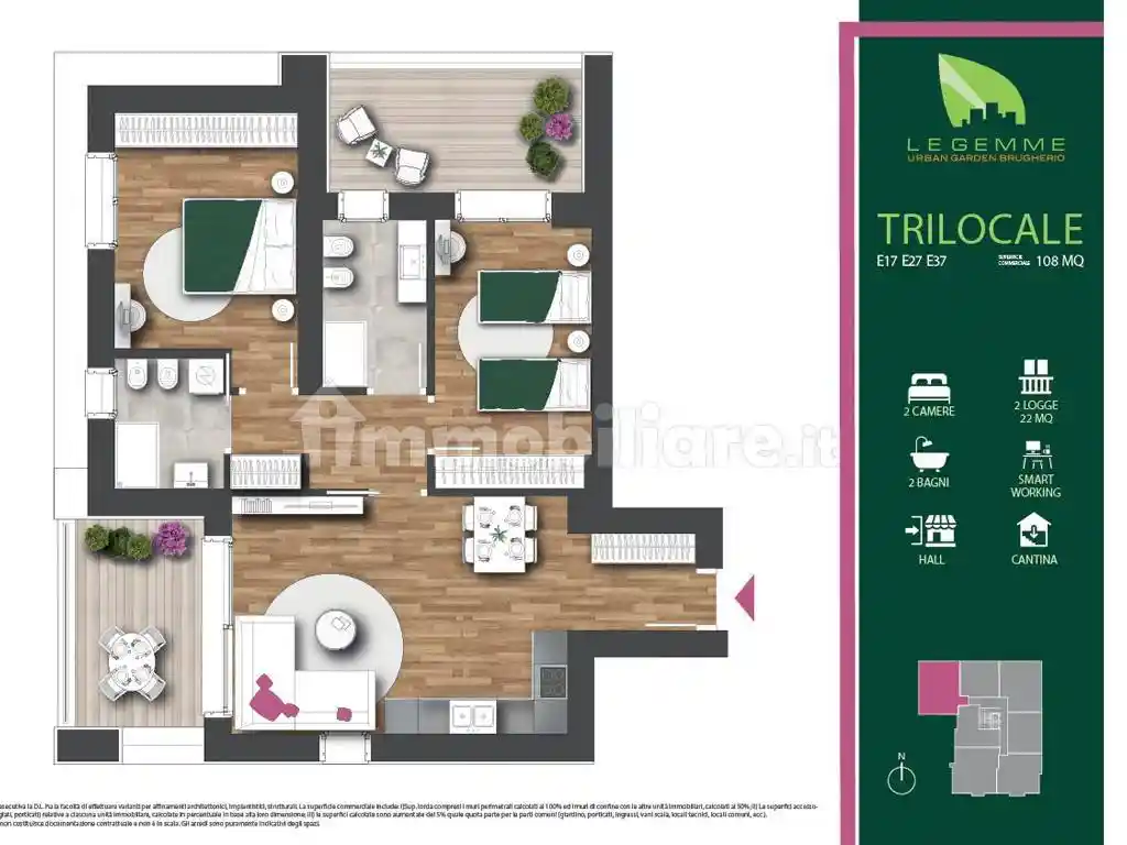 Appartamento in vendita a Brugherio