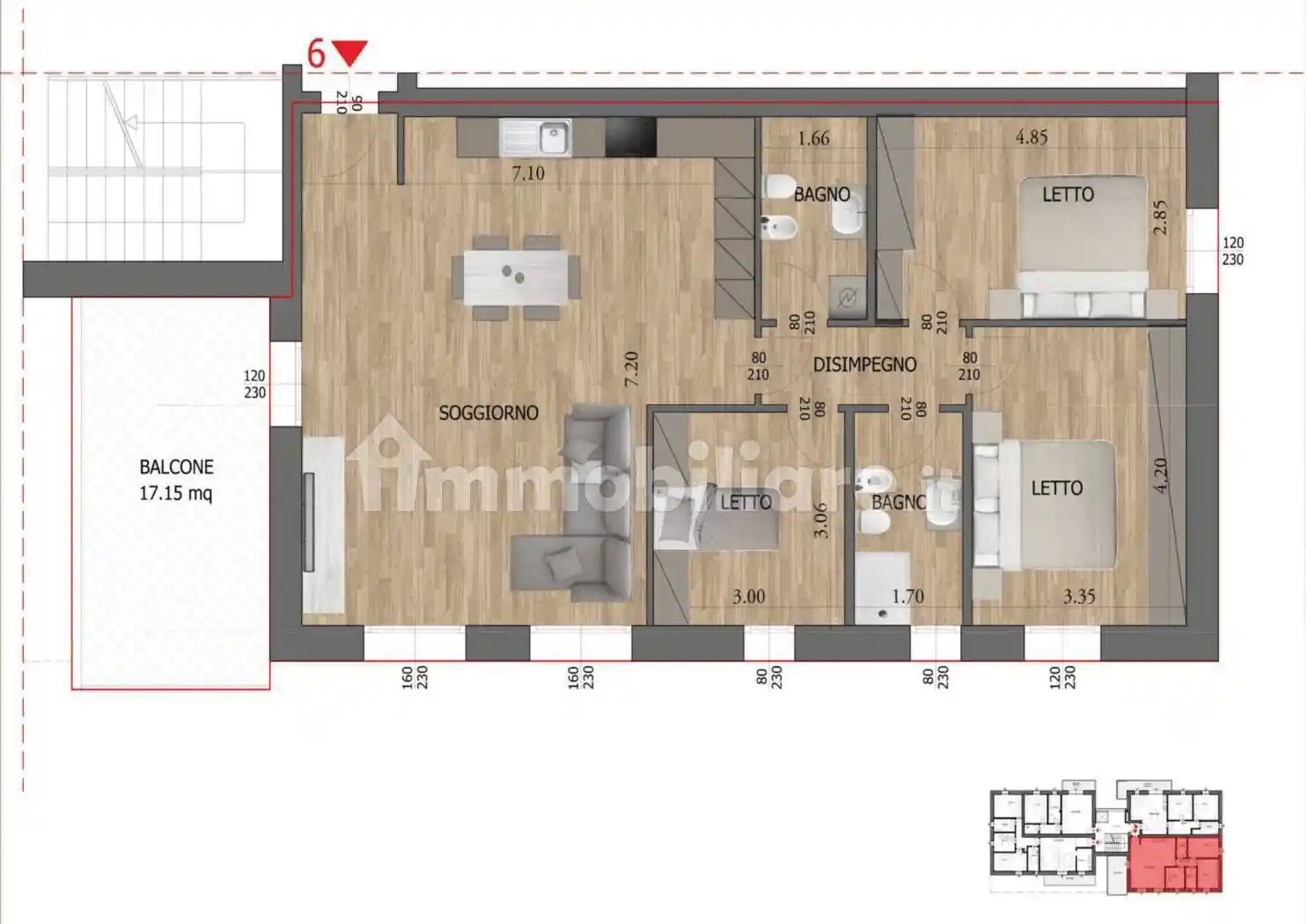 Appartamento in vendita a Reggio Emilia