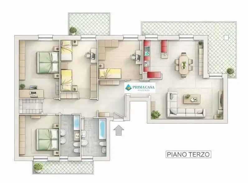 Appartamento in vendita a Piacenza