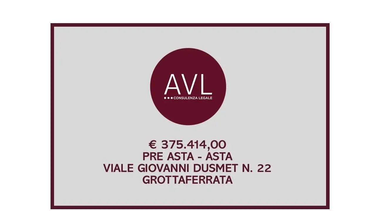 Villa in asta a Grottaferrata