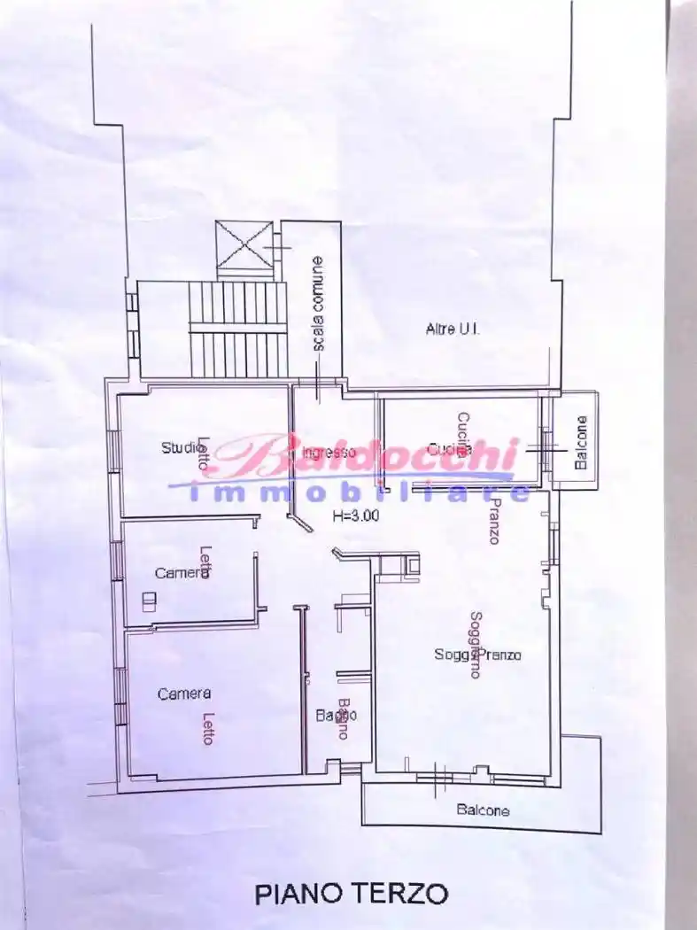 Quadrilocale buono stato, terzo piano, Passeggi - Don Gentili, Fano - foto 2