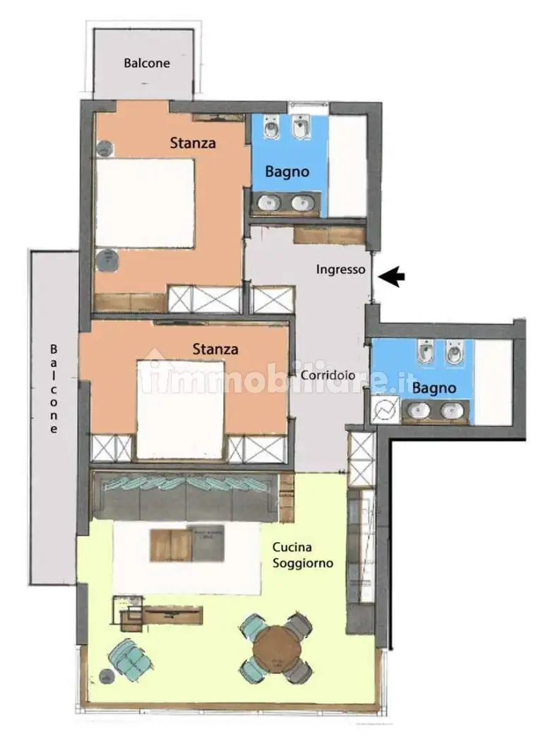 Trilocale nuovo, primo piano, Canazei - foto 2