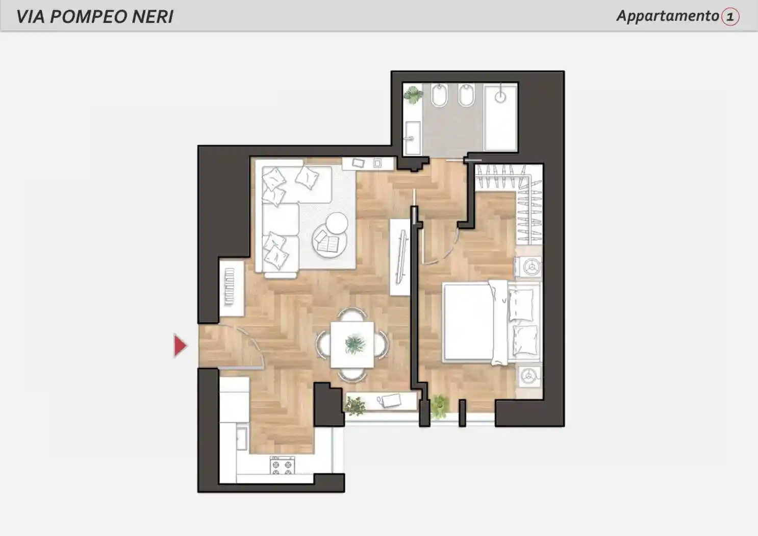 Bilocale via Pompeo Neri 13, Tripoli - Soderini, Milano - foto 2