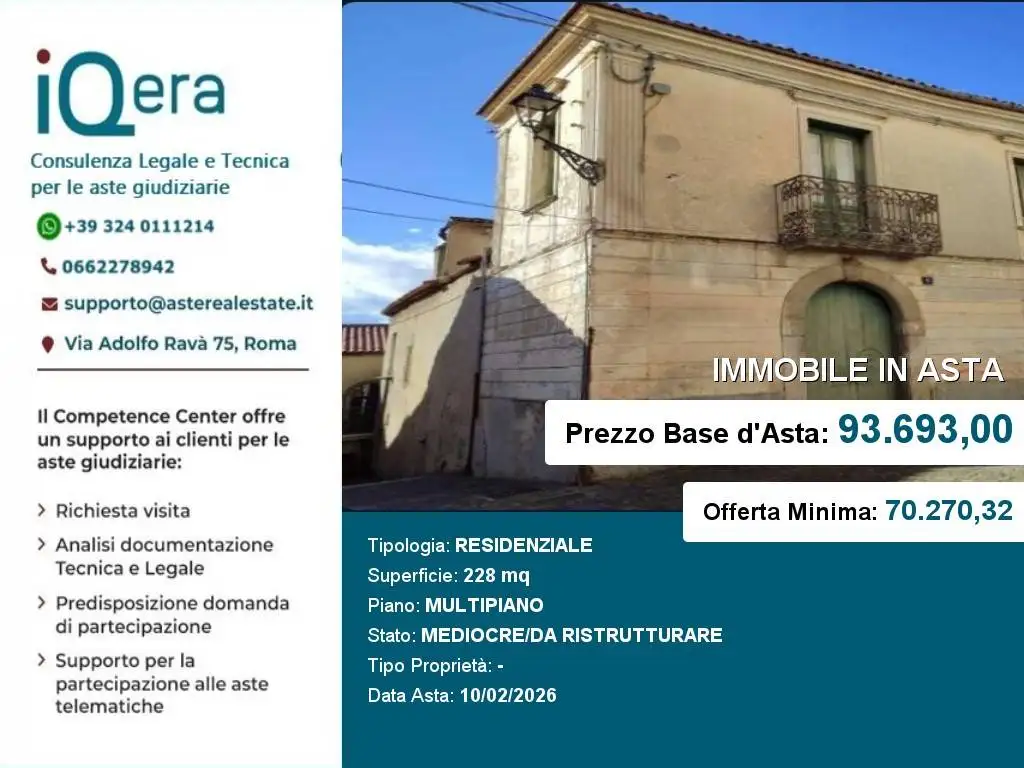 Appartamento in asta a Padula