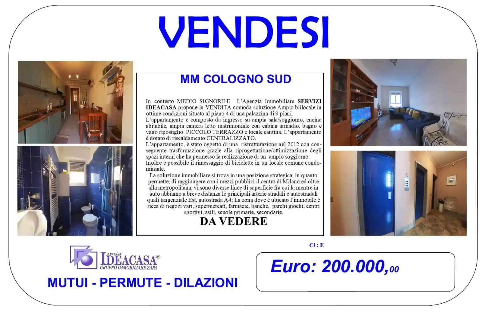 Appartamento in vendita a Cologno Monzese