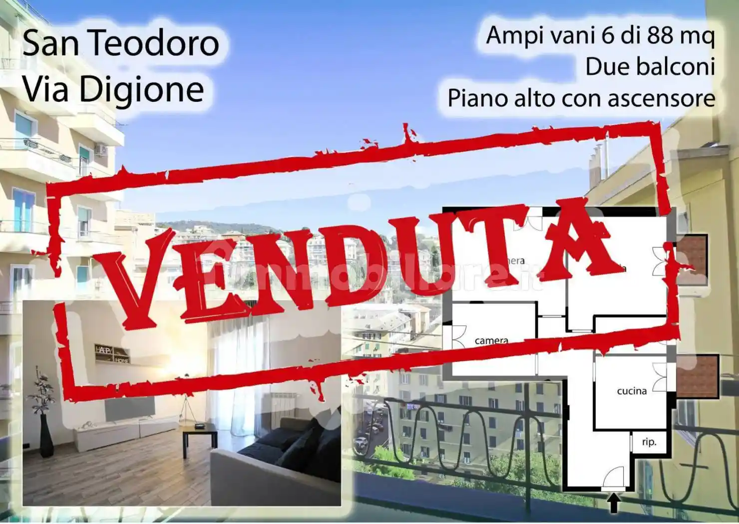 Appartamento in vendita a Genova