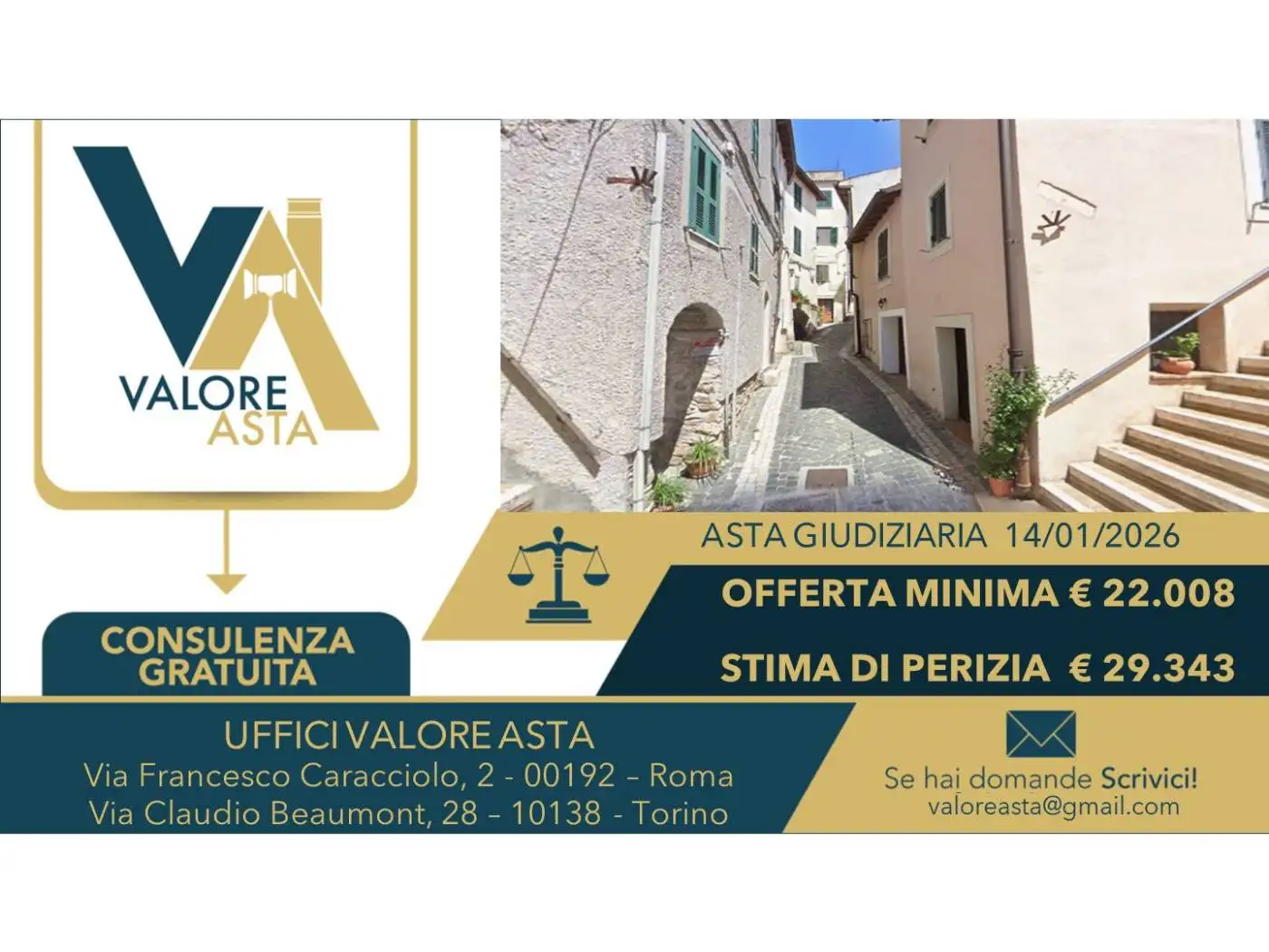 Appartamento in asta a Cerreto Laziale