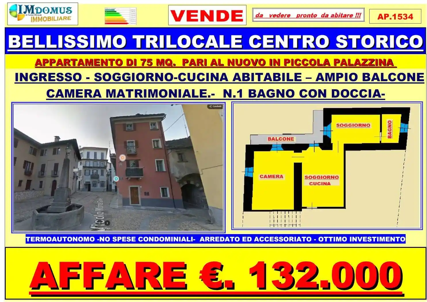 Appartamento in vendita a Domodossola