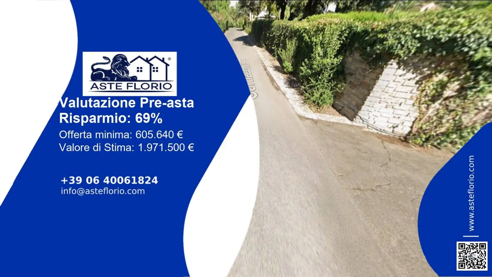 Villa in asta a Roma