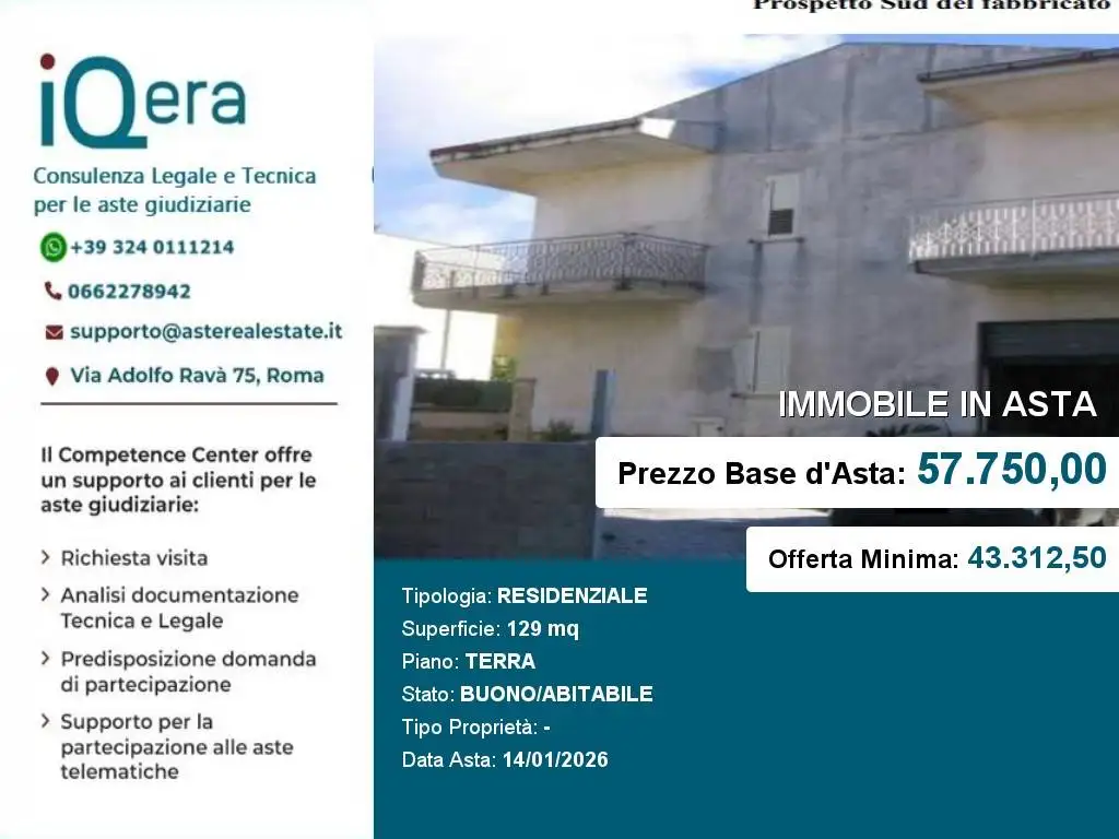 Appartamento in asta a Lamezia Terme