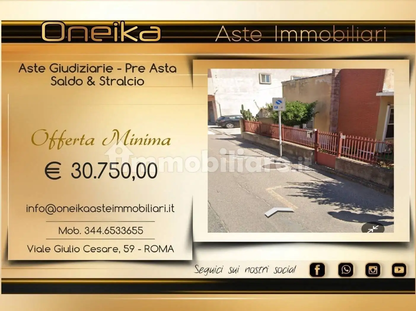 Appartamento in asta a Uras