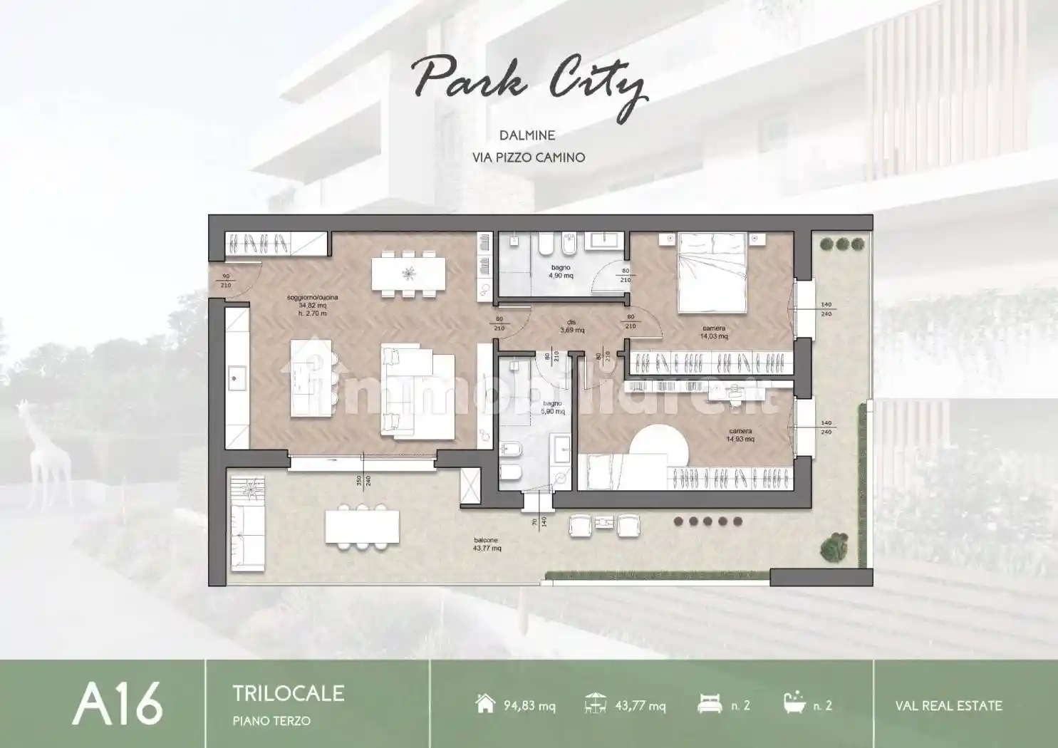 Trilocale via Pizzo Camino 4A, Brembo, Mariano, Dalmine - foto 2