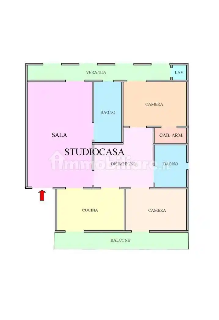 Appartamento 110 m², San Marco Evangelista - foto 2