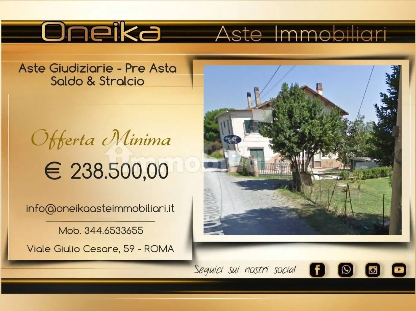 Villa in asta a San Giuliano Terme