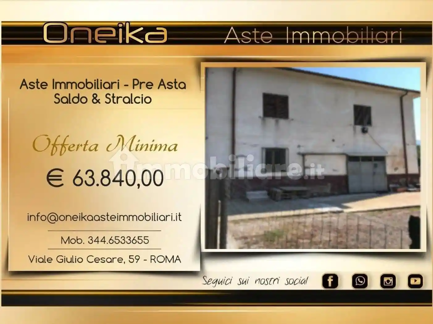 Casa indipendente in asta a San Vittore del Lazio