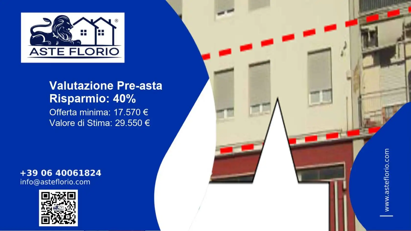 Appartamento in asta a Sale
