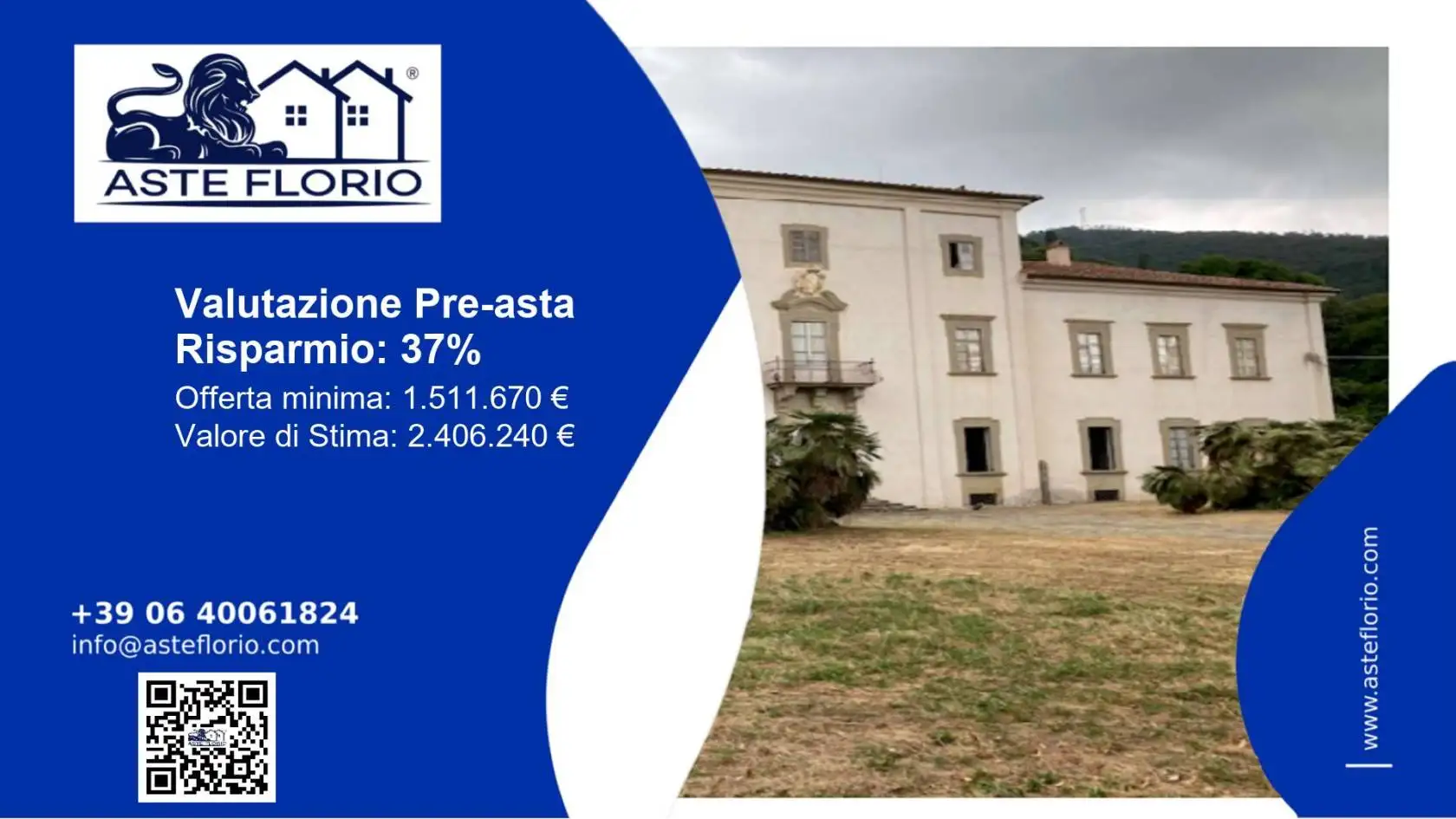 Villa in asta a San Giuliano Terme