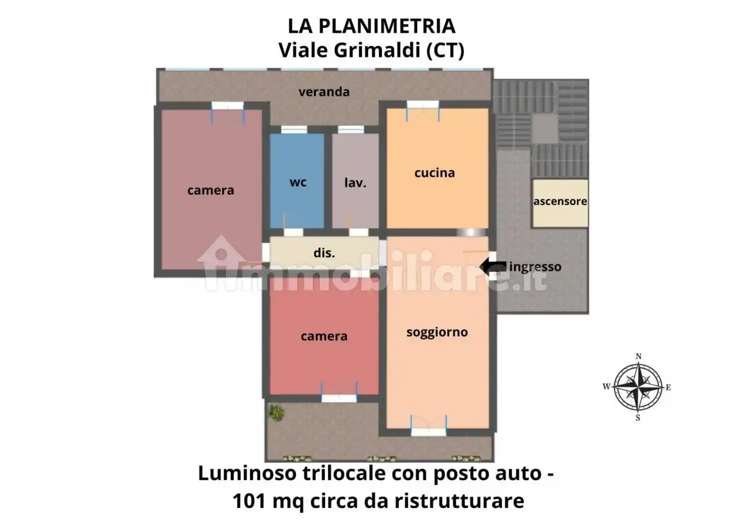 Trilocale viale Grimaldi 18, Villaggio Sant'Agata, Catania - foto 5