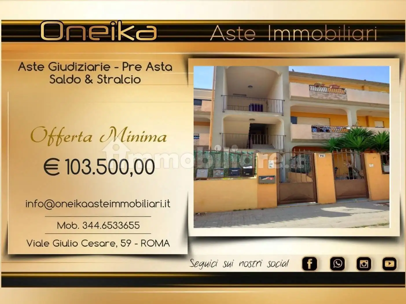 Appartamento in asta a Uta