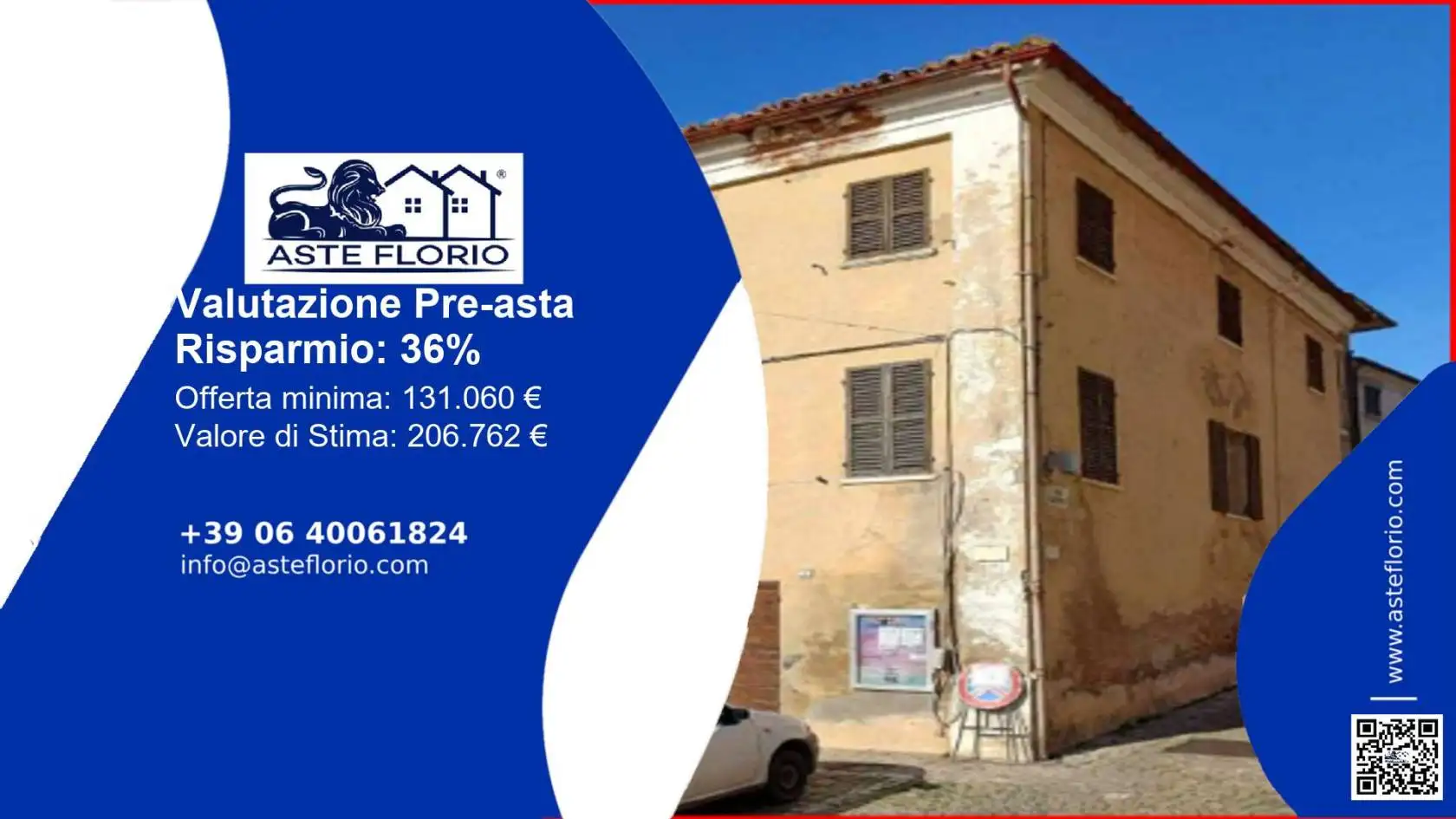 Palazzo - Stabile in asta a Colli al Metauro