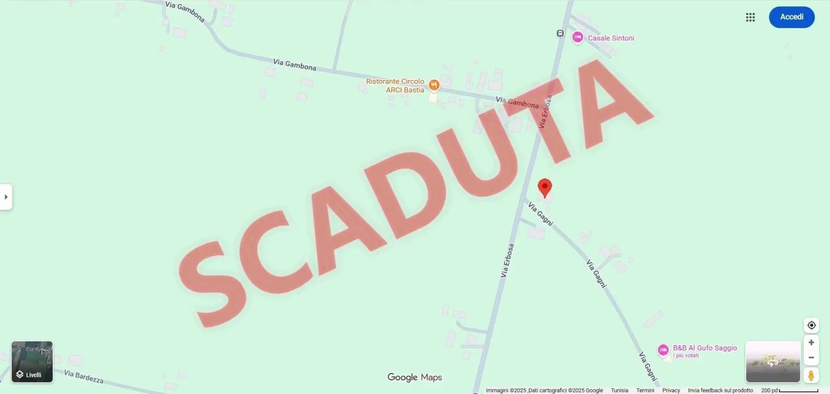 Villa in asta a Ravenna