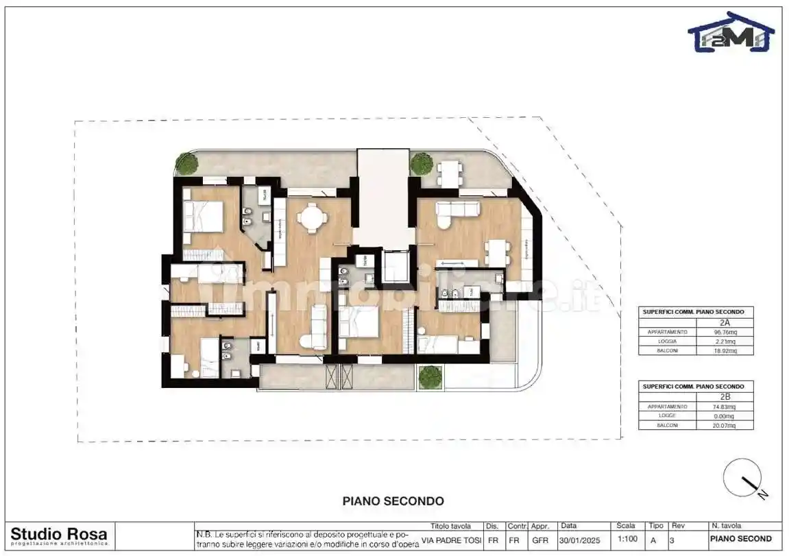 Quadrilocale via Padre Tosi, 52, Via Dario Campana, Rimini - foto 3