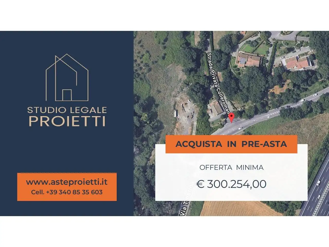 Villa in asta a Roma