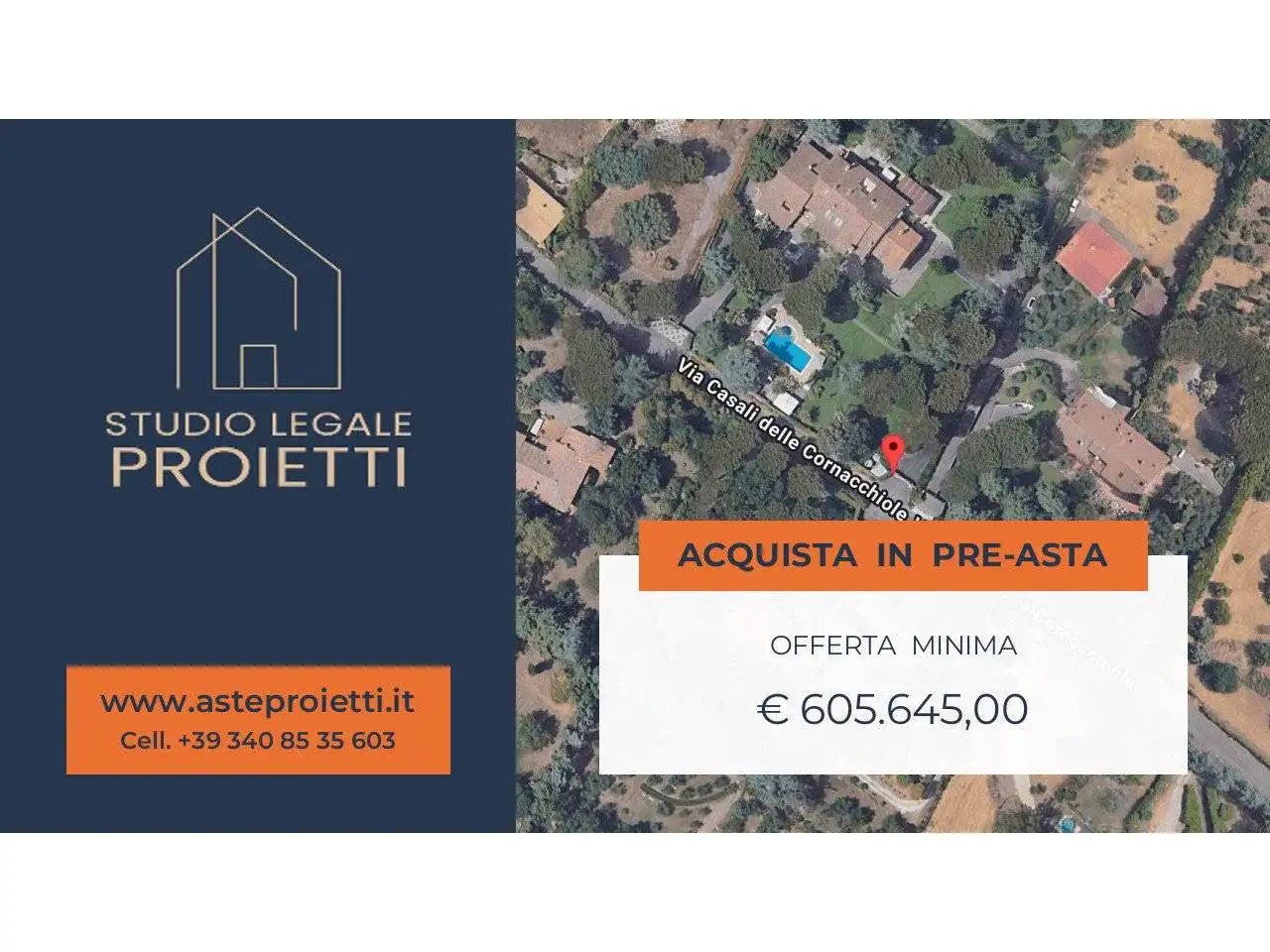 Villa in asta a Roma