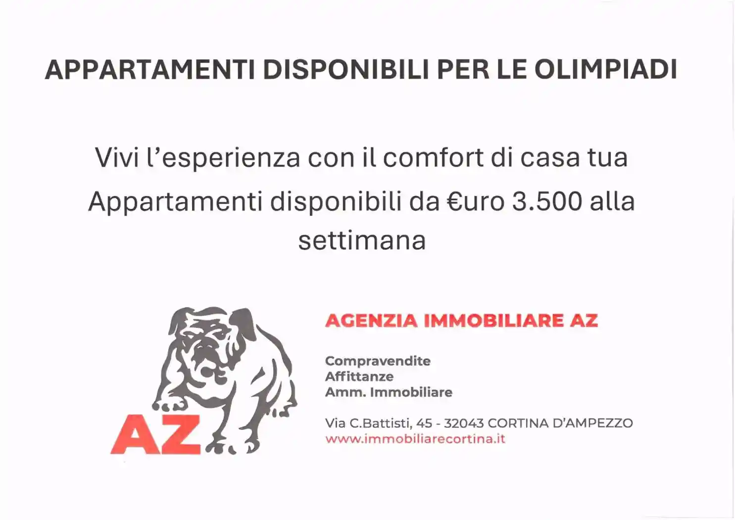 Appartamento in affitto a Cortina d'Ampezzo