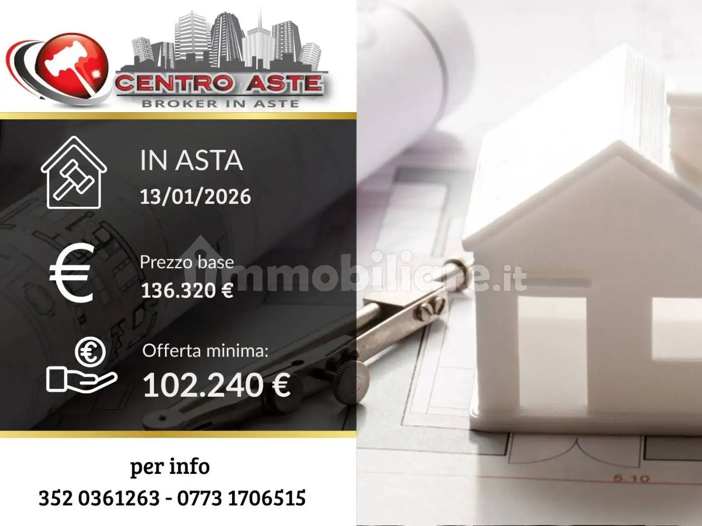 Rustico - Casale in asta a Santi Cosma e Damiano