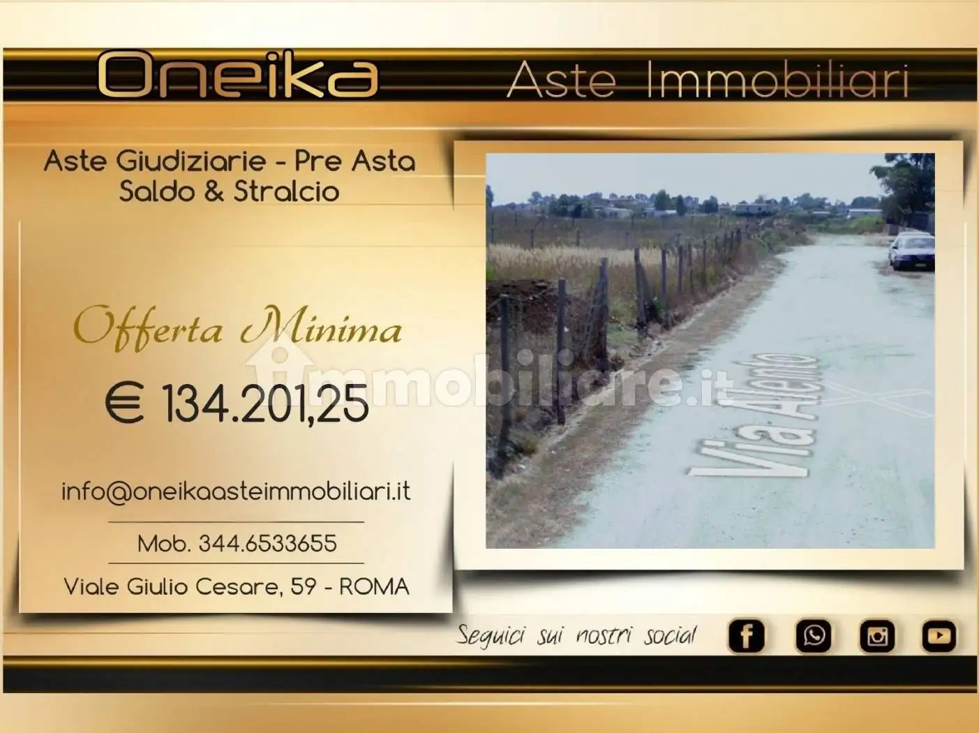 Casa indipendente in asta a Aprilia