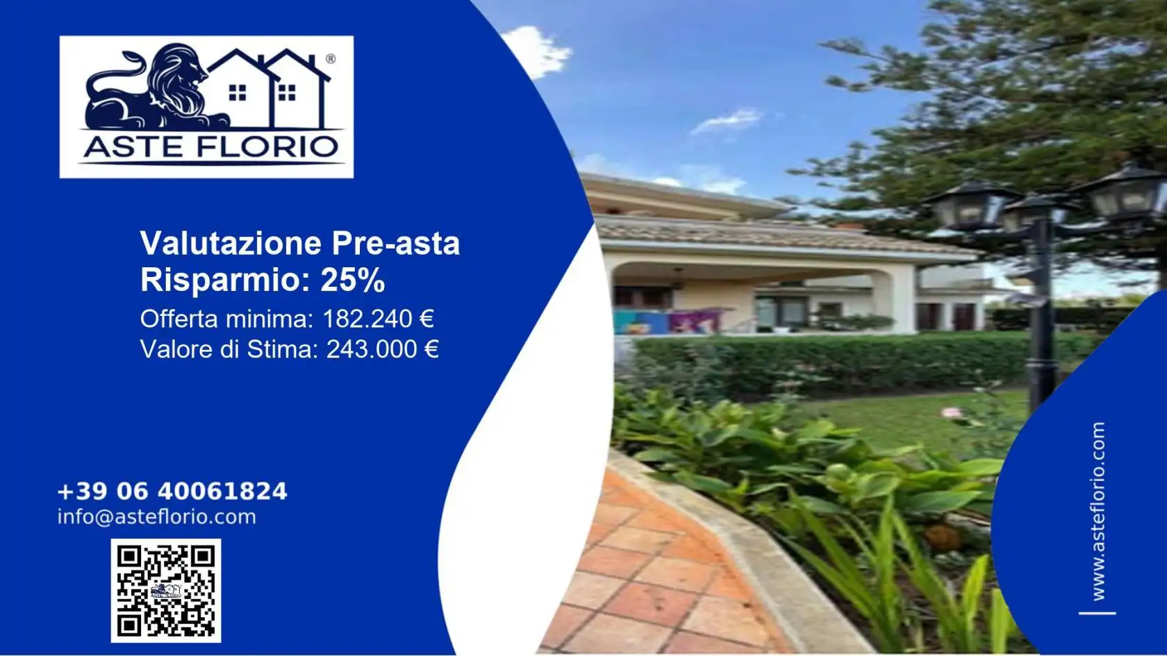 Villa in asta a Siracusa