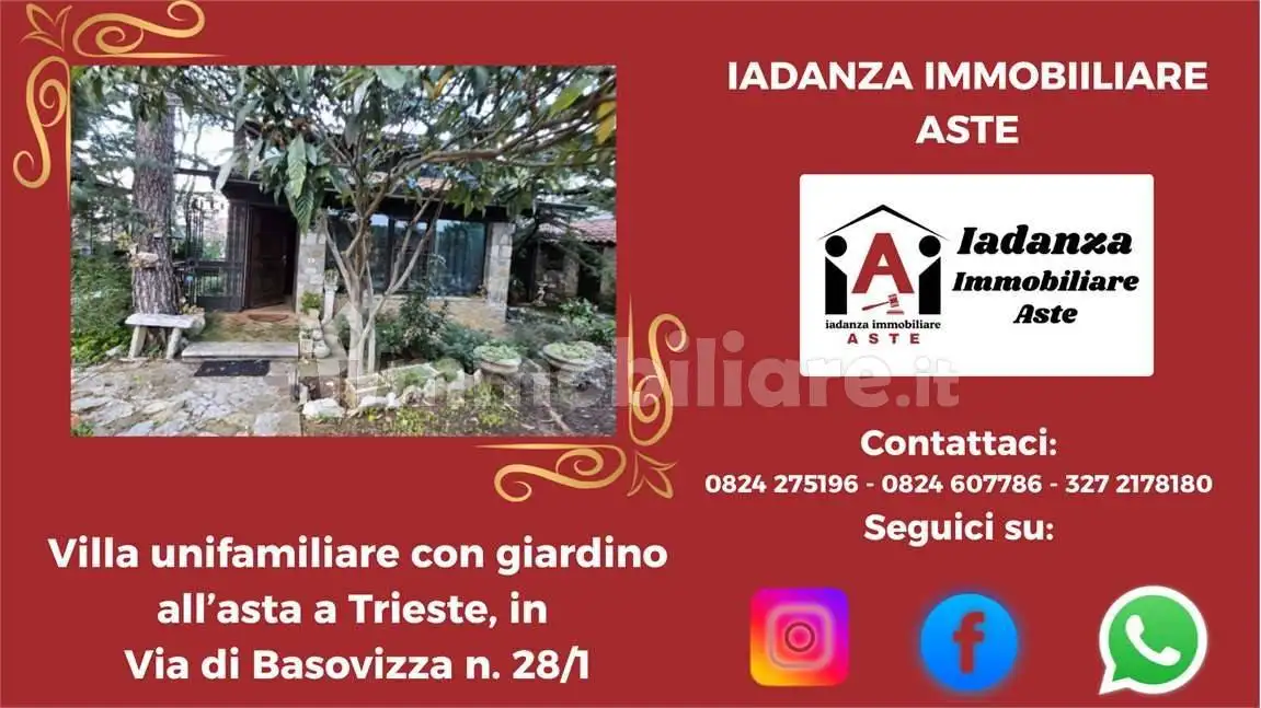 Villa in asta a Trieste