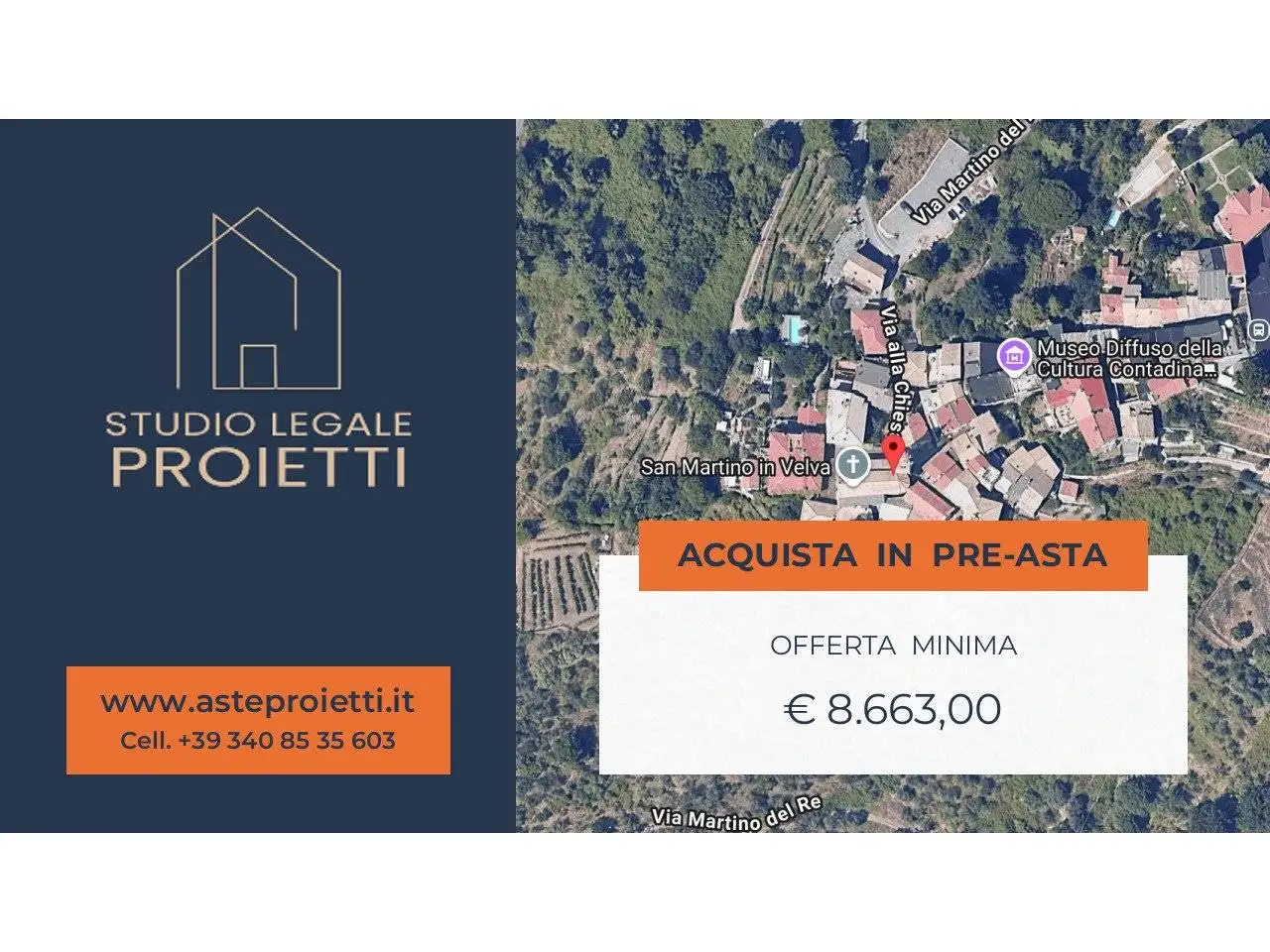 Appartamento in asta a Castiglione Chiavarese