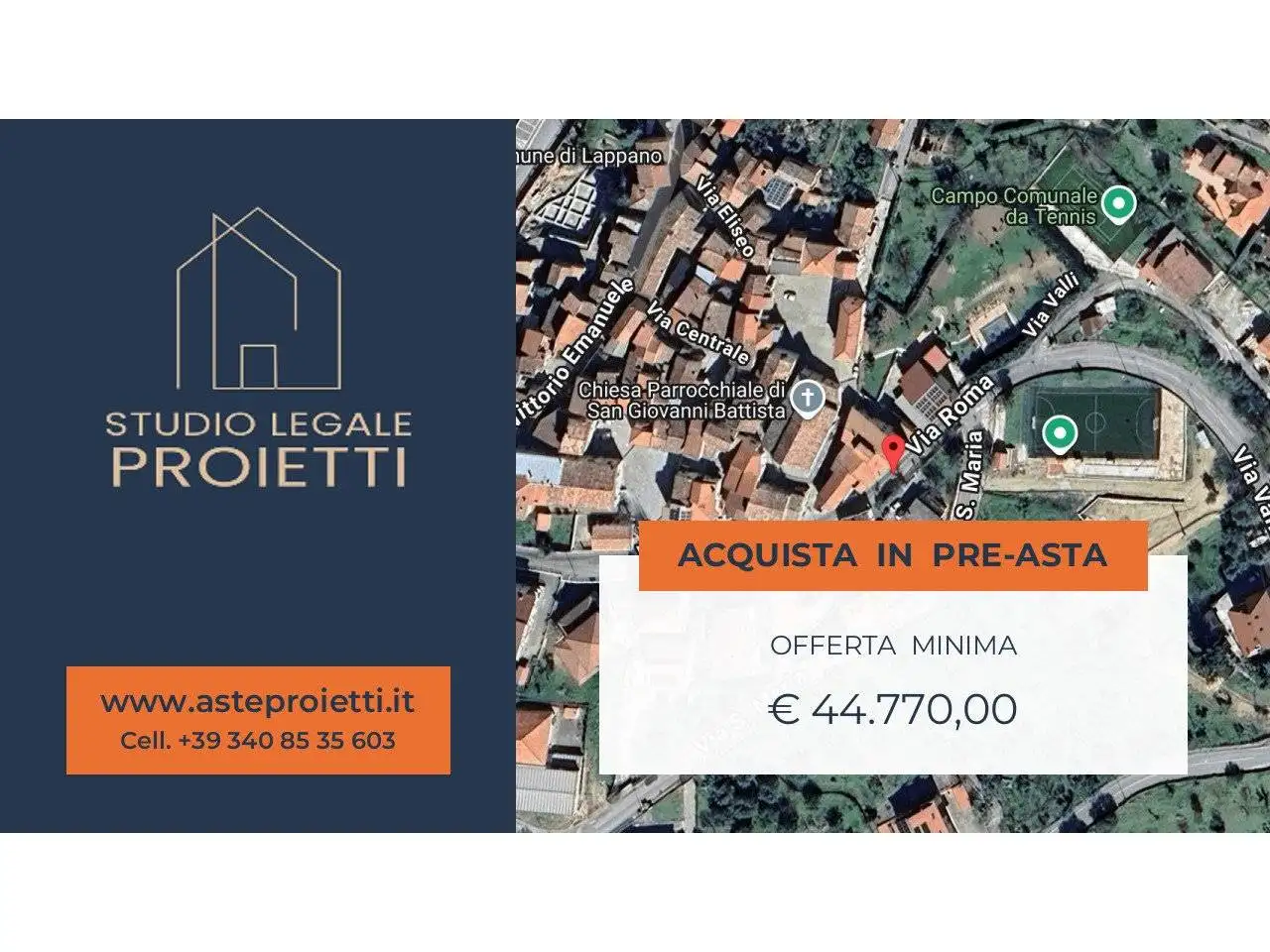 Appartamento in asta a Lappano