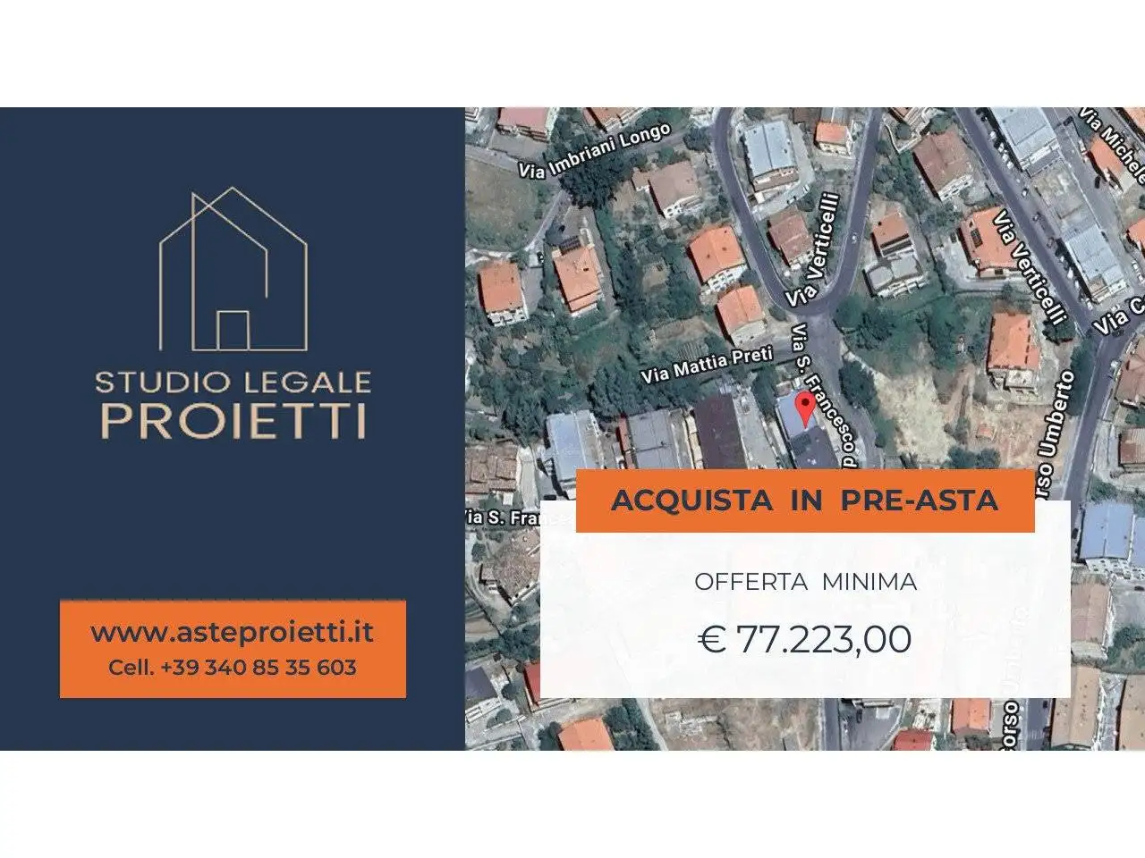 Appartamento in asta a Casali del Manco