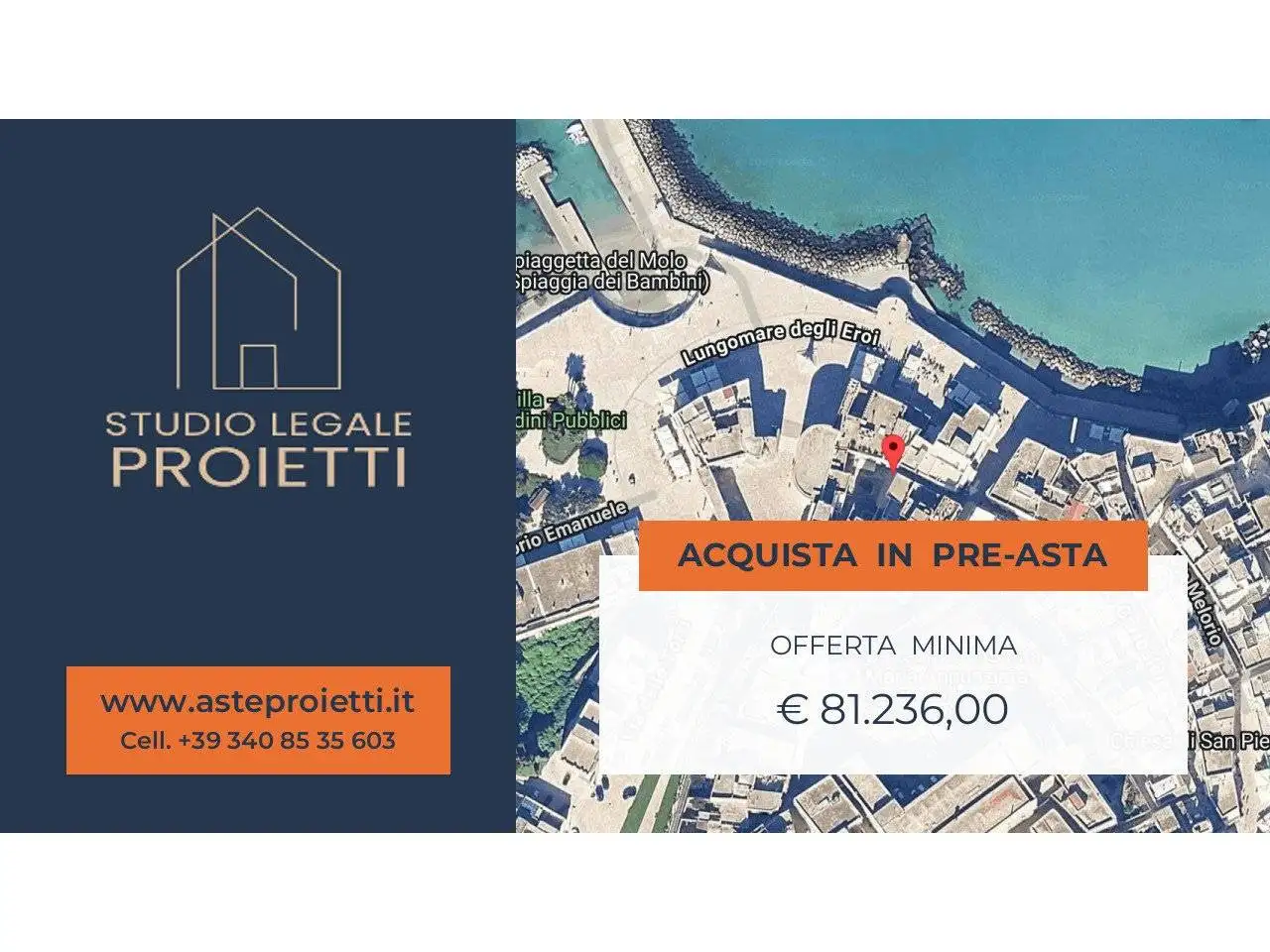 Appartamento in asta a Otranto